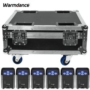 6*18W RGBWAUV LED Wireless Stage Light Effect Projector