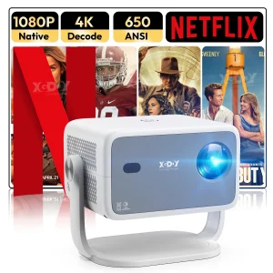 XGDOY 4K 18000 Lumen HD Projector NetfIix 1080P 5G WiFi
