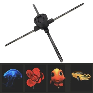 3D Hologram Fan Display 1024x768P WiFi APP Control