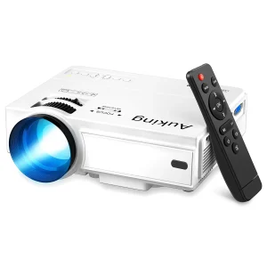 Auking mini 1080P full HD home theater short throw projector
